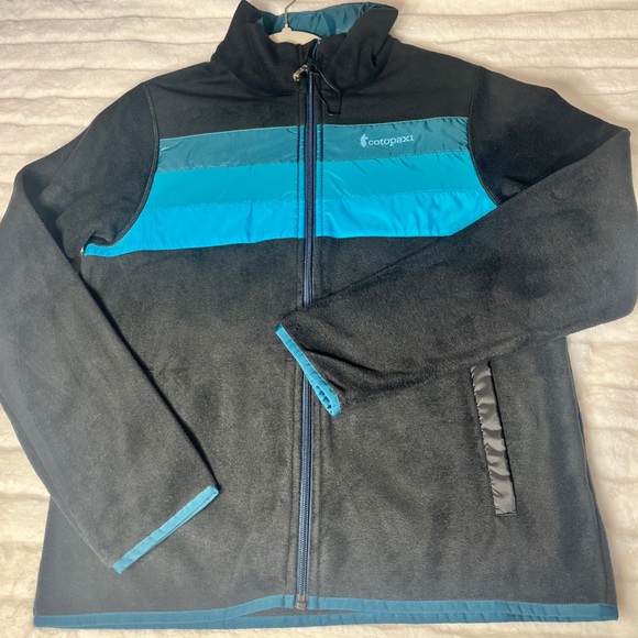 NWOT Cotopaxi Womens Blue Black and Teal Teca Fleece Full Zip Jacket Outdoorsy M - Picture 9 of 13